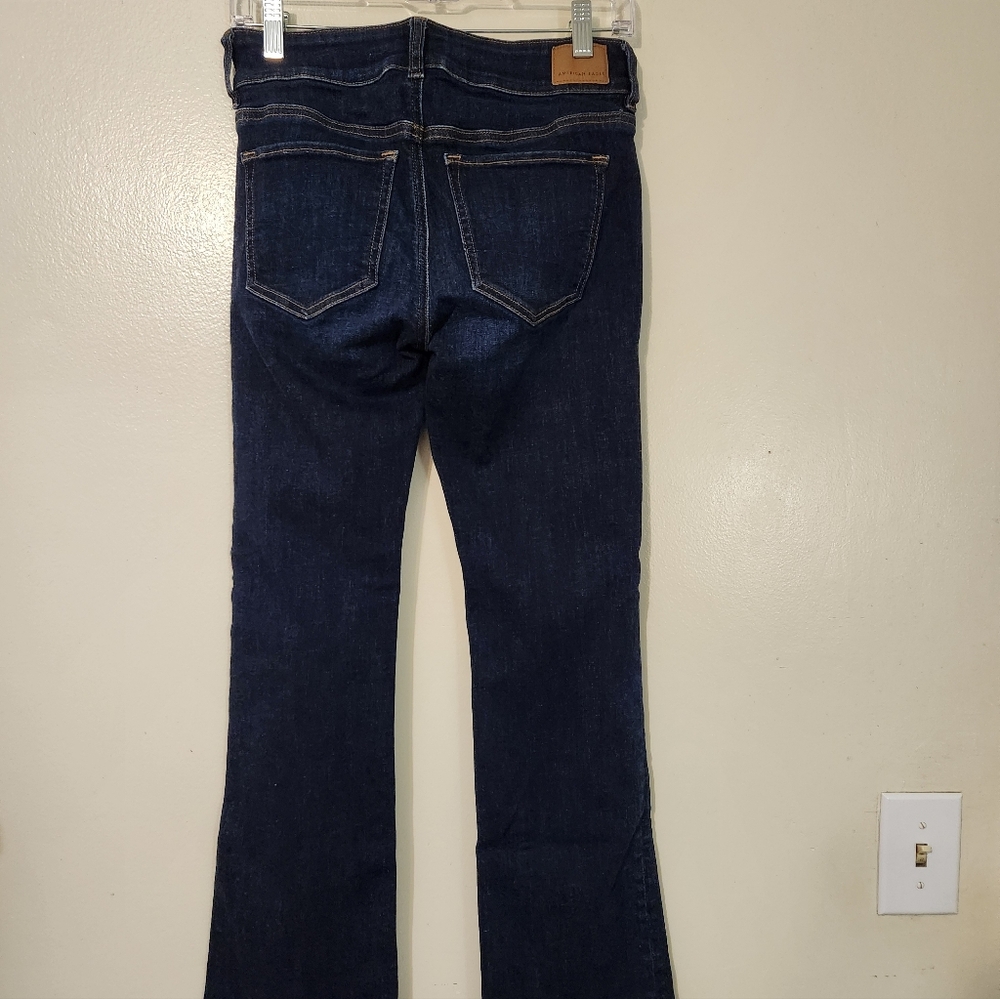 American Eagle Kick Boot Size 4 Dark Wash - Picture 2 of 8